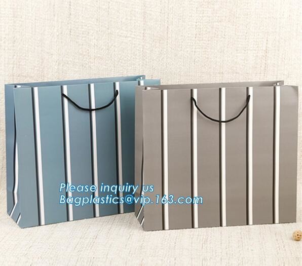 Luxury paper bags with handles Different Sizes,250gsm art paper shopping carrier bag custom printing with handle rope