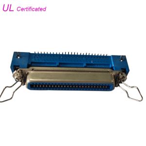  50 Pin Centronic Champ PCB Right Angle Female Connector with srping latch Manufactures