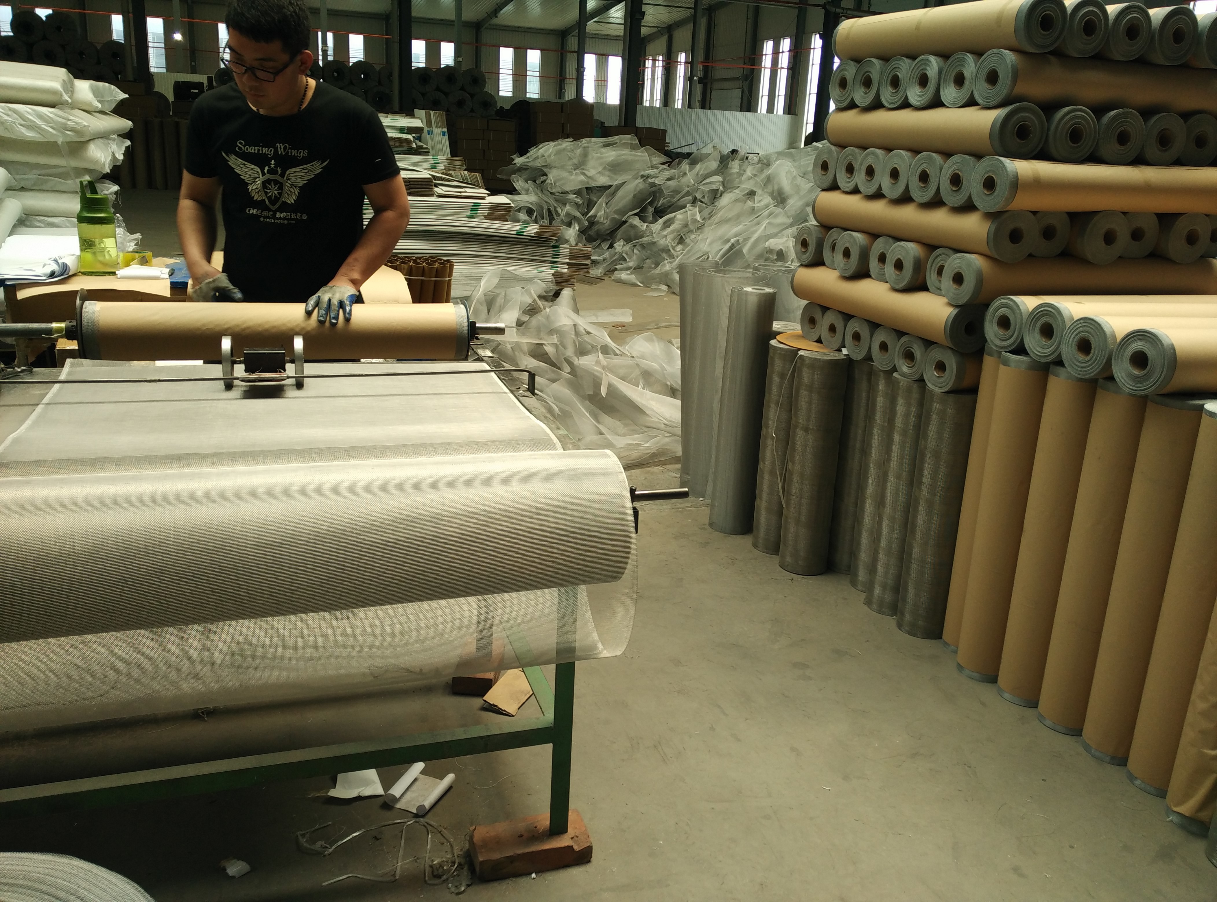 Anti Fly Ventilate Aluminium Window Screen Mesh / Black Coated Wire Mesh 1.5m Width