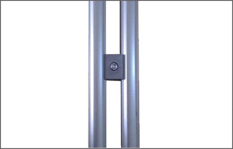 Metal pipe joint connector balance aluminum alloy table frame structure AL-6C