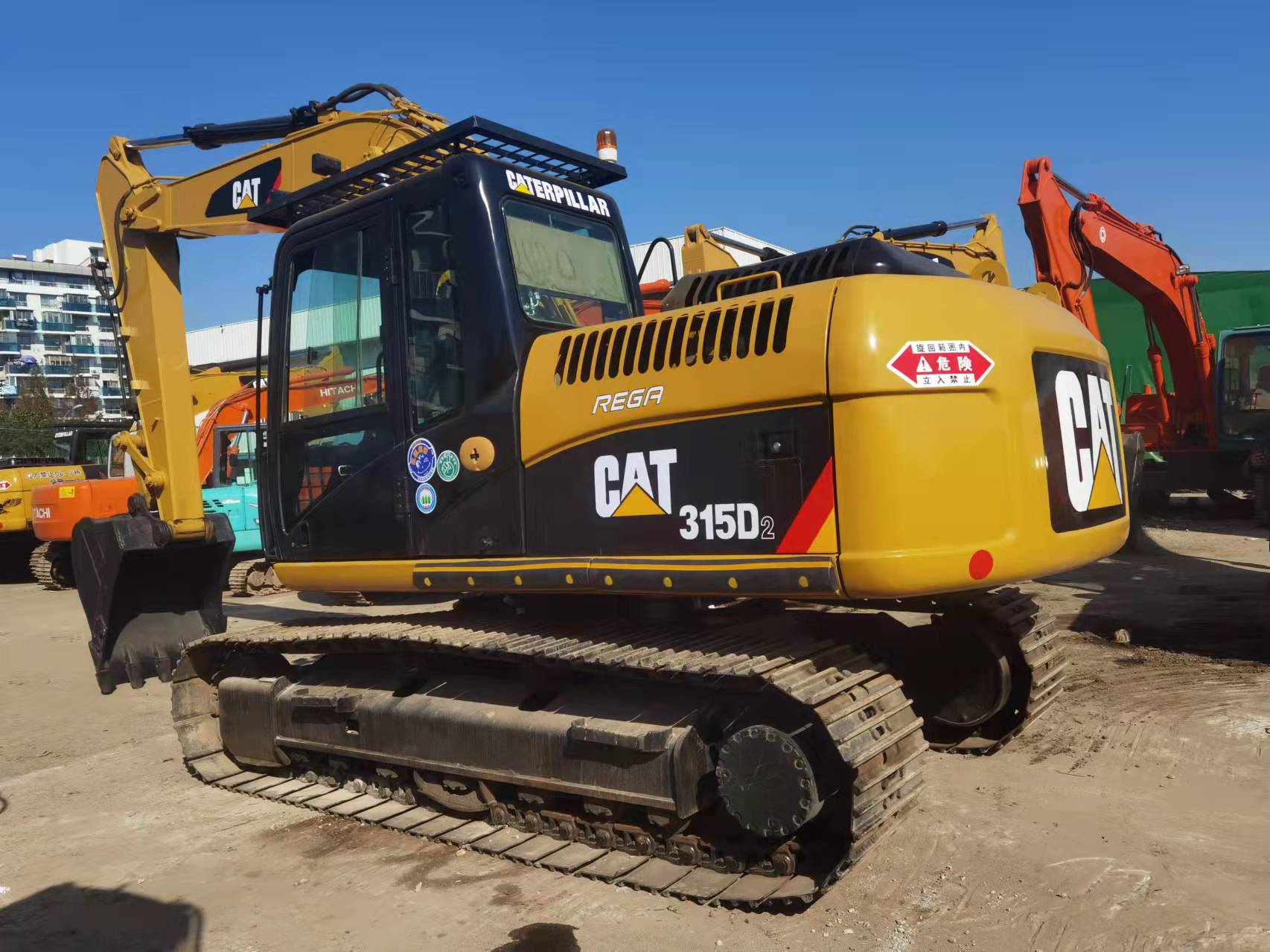 Yellow Cat 315D Excavator 20T 1M Bucket 91kW Power 3500 Working Hours Shanghai Yard