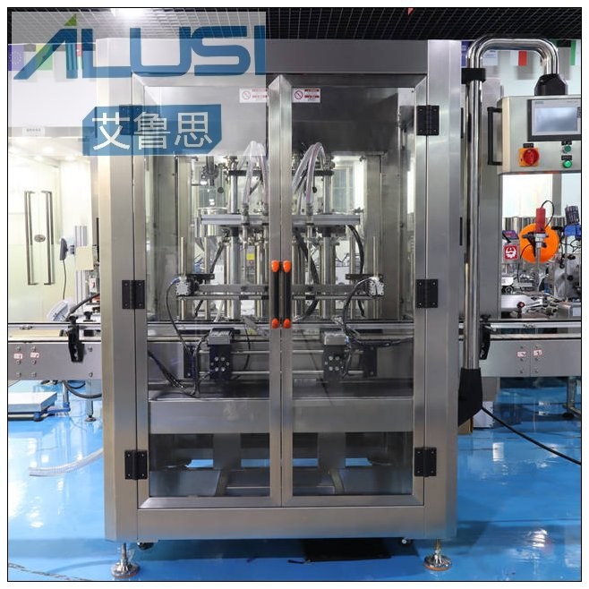 4 Nozzles Plastic Bottles Shampoo Automatic Liquid Filling Machine