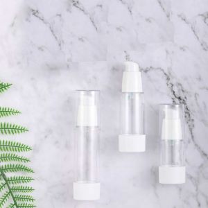 AS Airless Bottle with PP Airless Pump And Cap 15ml 30ml 40ml 50ml