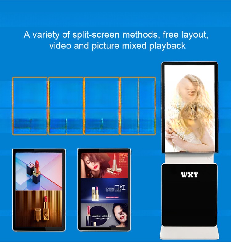 43" inch floor standing touchscreen display with Android Linux Win10/11 OS all-in-one PC