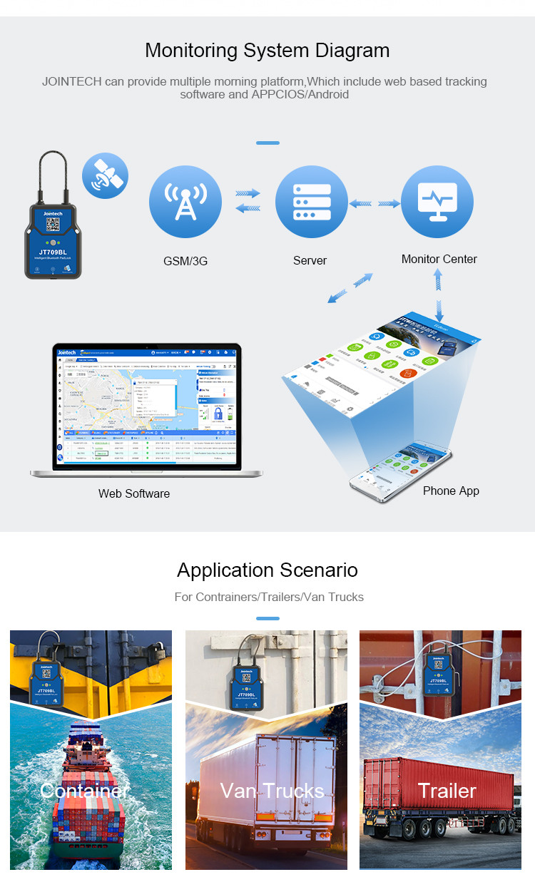 Container / Trailer E Seal Lock Real Time Tracking Fleet Management Asset Tracking