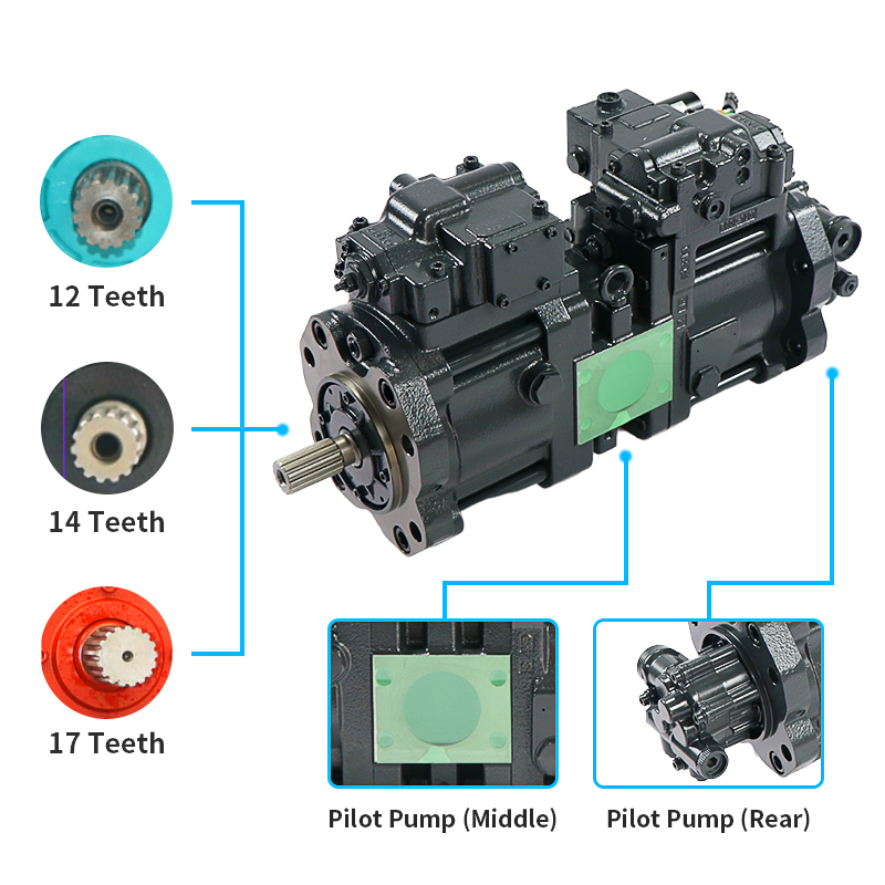 Star Zebra K3V112DT Excavator Main Hydraulic Pump Rebuilt Repair Air/Express/Sea Shipment Kawasaki Parts for Excavator