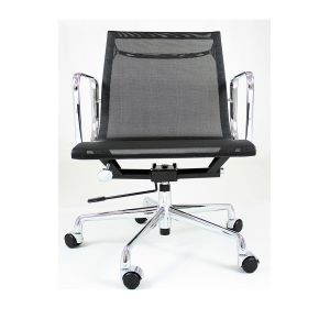 Customized Color Aluminum Office Chair Width 58cm Nylon Mesh Back Material