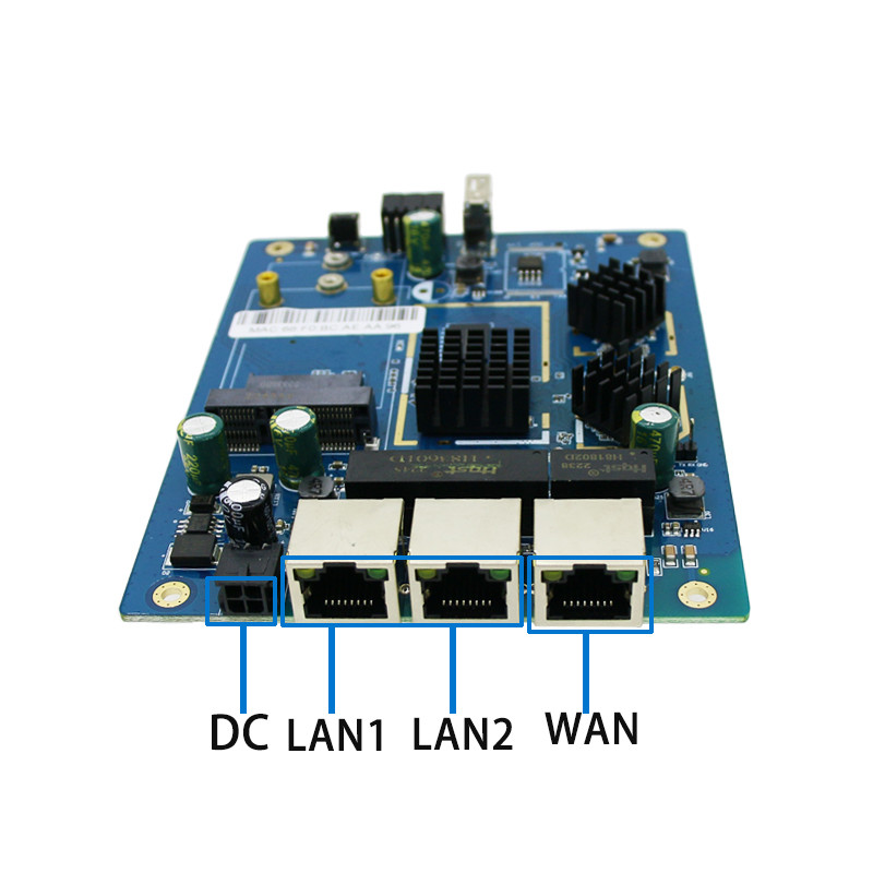 1200Mbps Unlock WS1209 5G Wifi Router PCB With FireWall / QoS / VPN Function