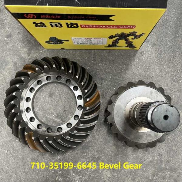 710-35199-6645 Bevel Gear HOWO Truck Parts 27/18 Pinion And Crown Wheel Spiral