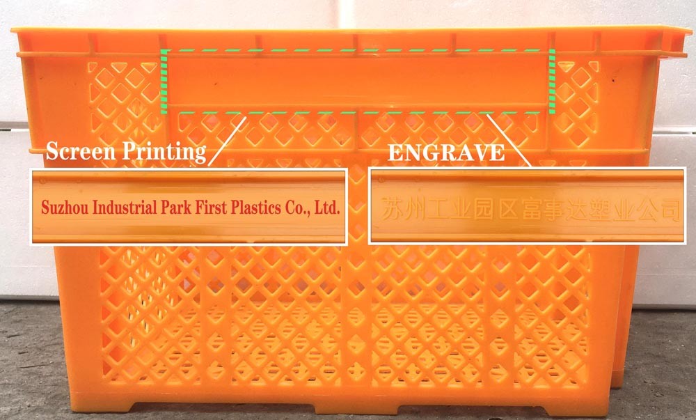 Mesh Nestable Crate Turnover Plastic Mushroom Crate Stackable Moving Bins
