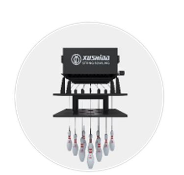 Center Bowling Alley Equipment with Complete Set Bowling Machine and 12ft Durable Lane