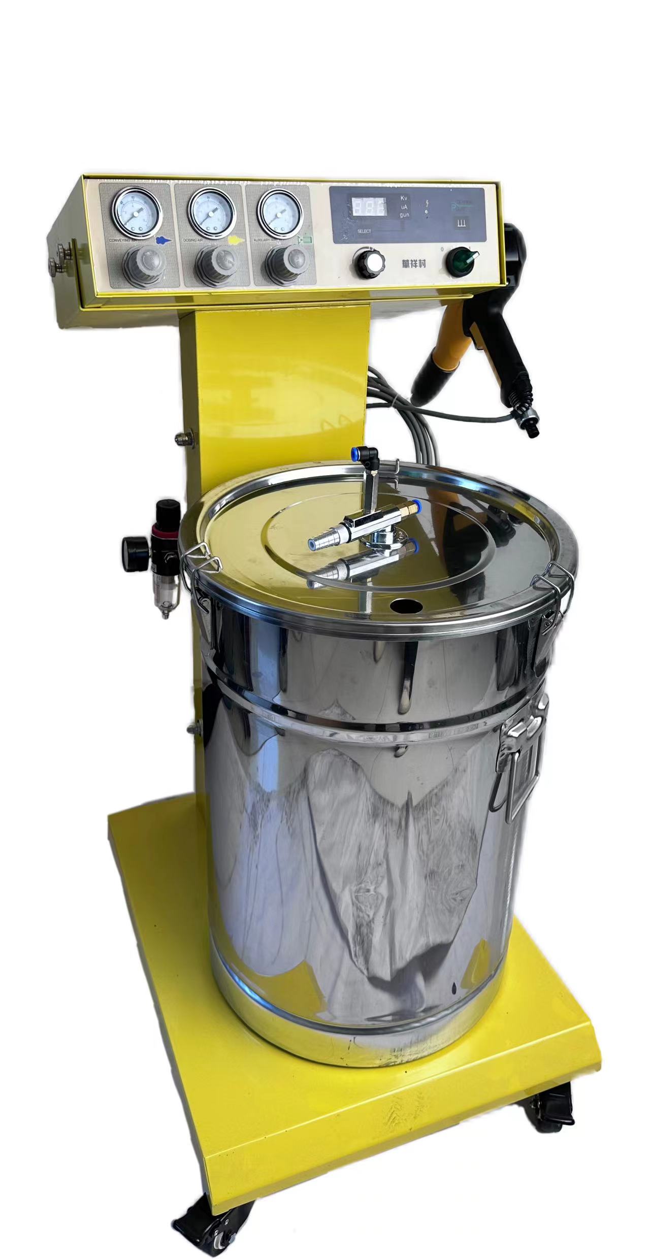Vacuum Coating Electrostatic HXC-600A Metal Powder Spraying Machine for Steel Substrate