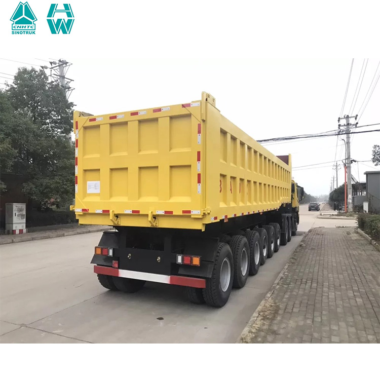 3/4/5/6 Axle HuaWin 50CBM tipper semi trailer for Mine
