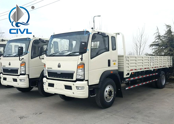 New HOWO Cargo Truck 95 HP Light Duty Commercial Trucks Engine Power HOWO Light Cargo Trucks