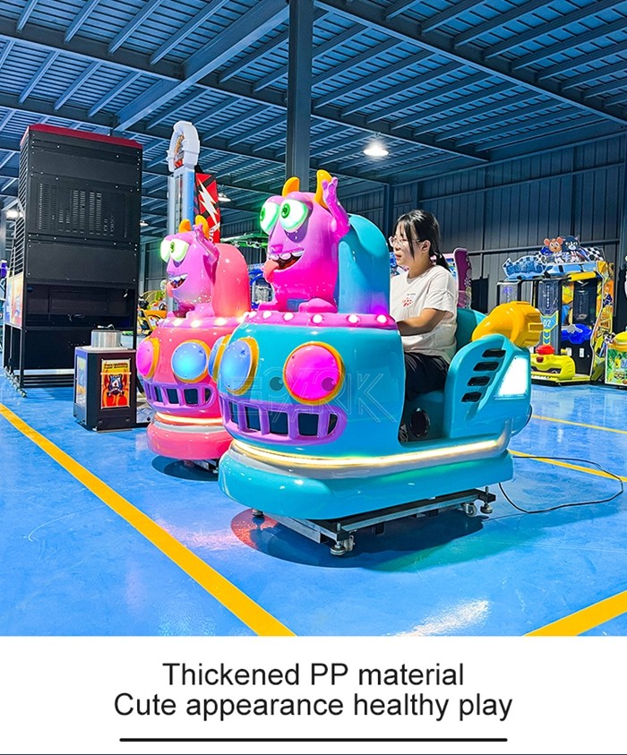 Funny Car Racing Kiddy Ride Machine Coin Operated Electric Swing Car