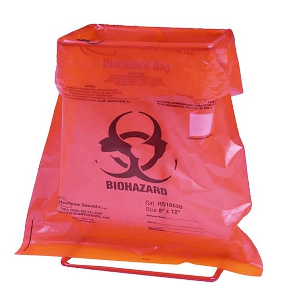High Strength Autoclavable Biohazard Bag Gravure Printing Polyethylene Garbage