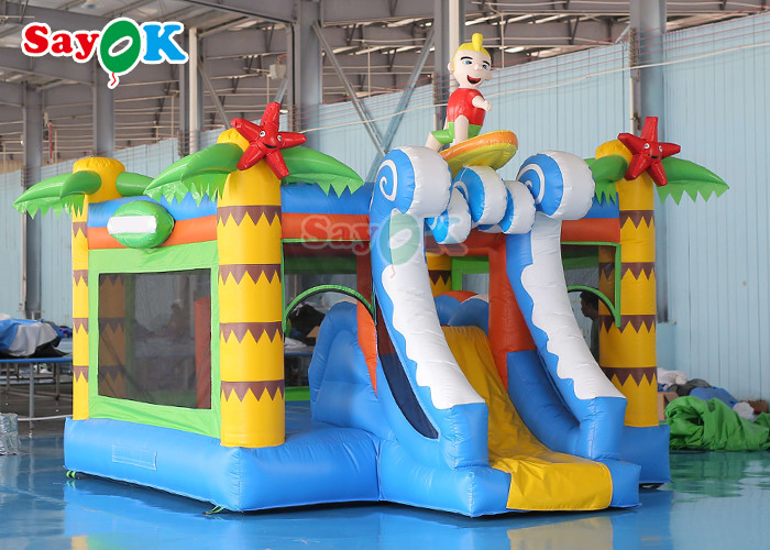 Customized Surf Boy Adventure Bounce House Inflatable Bouncy Castle Bounce Jumping