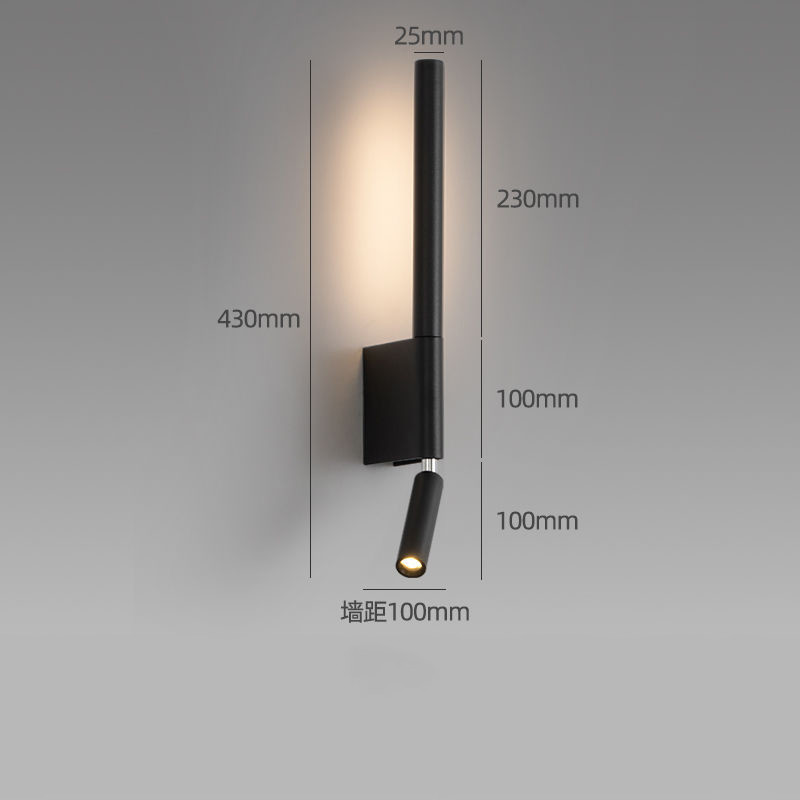 350 Modern Adjustable Swing Arm Wall Lamp Black White Light for Bedroom Bedside House Reading Living Room Home Hallway