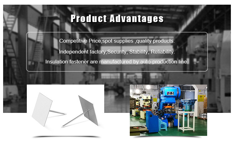 Galvanized Steel Self Stick Insulation Hangers 2-1/2" For HVAC System