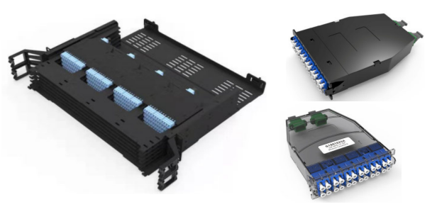 2U UHD MPO/MTP-LC 288F Full cover Fixed Rack mounted Patch panel-24 cassettes