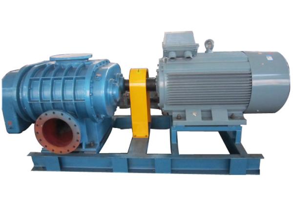 High pressure Horizontal Tri-lobe Roots Blower for filter system 0.6bar 58.8kpa