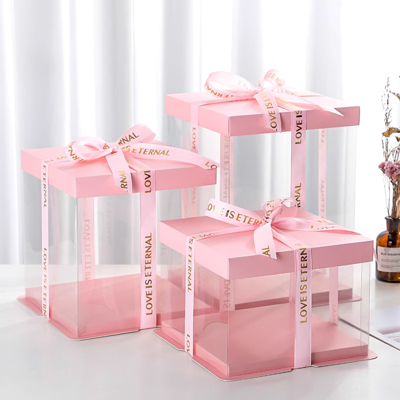 Custom Made Cake Packaging Boxes Design Requirement AI CDR Or PDF and Paper Thickness Customer Can Decide