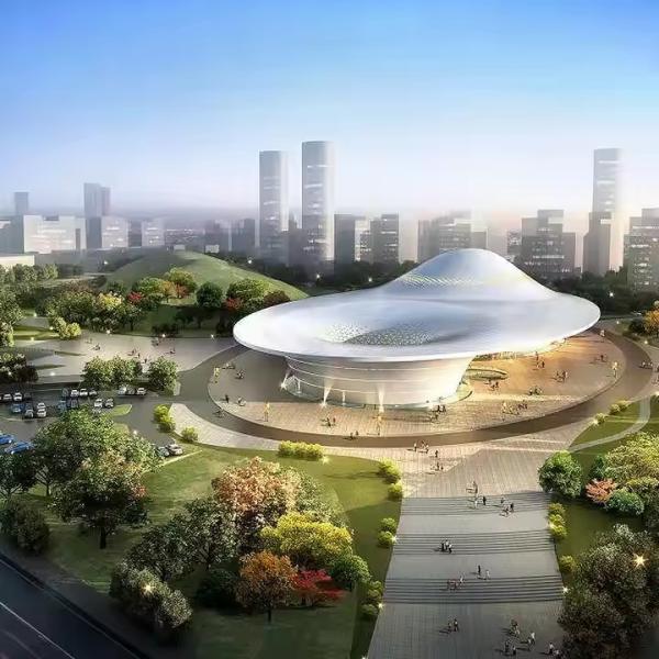 Durable Large Span Steel Structure Building For Culture Sports Center Stadium
