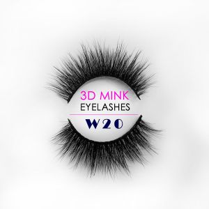 Natural Black Color Long Lasting False Eyelashes 25MM Length With Package Box