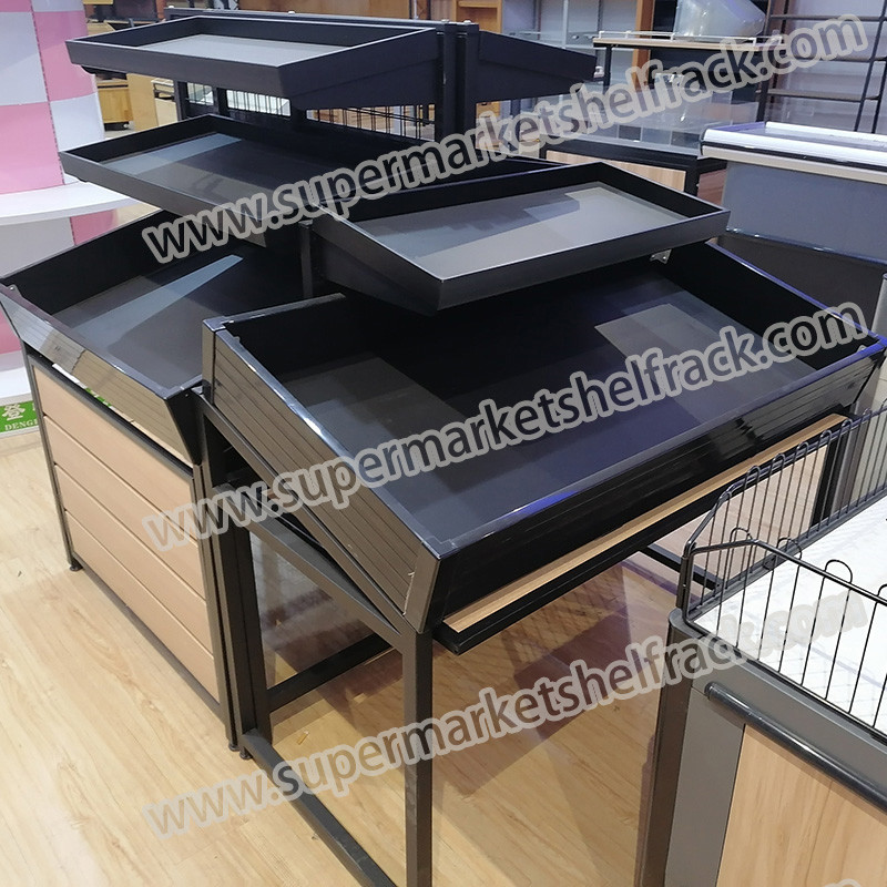 2400 X 800mm Vegetable Fruit Display Rack For Shop Store Equipment