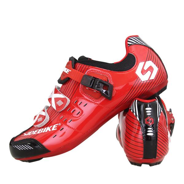 Adjustable Buckle Road Racing Bicycle Shoes , Mens Road Cycling Shoes Moisturepr