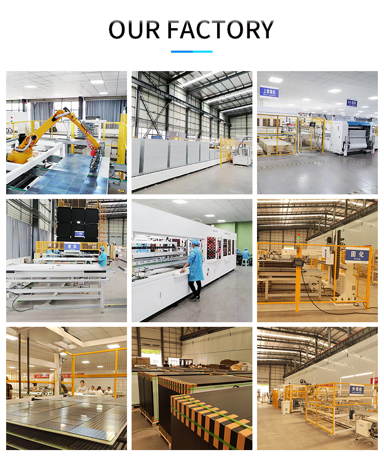 Grid Tie Solar Panel Hybrid System Ground Mounting Industrial 200KW 250KW