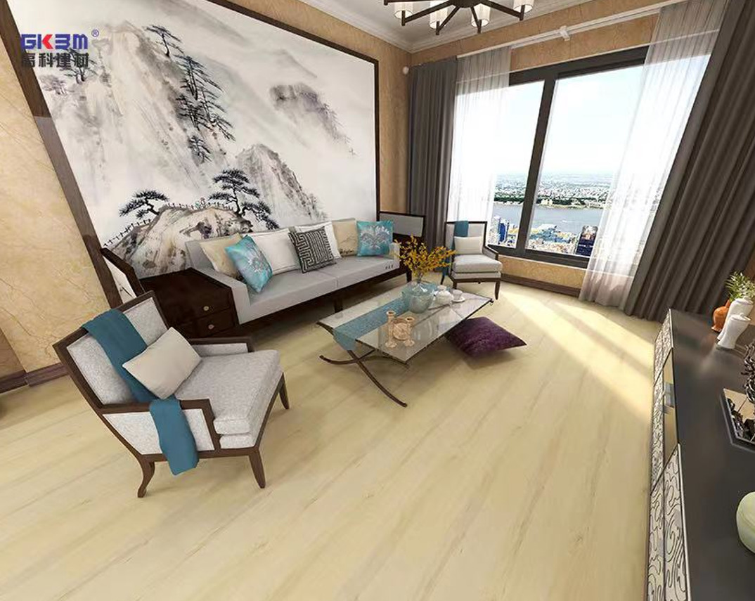 Stone Composite Click Deco Floor SPC GKBM SY-W3002 Yellow Bamboo Maple