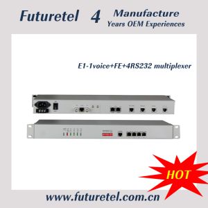  Fiber Optical E1 interface 1voice Ethernet 4RS232 multiplexer Manufactures