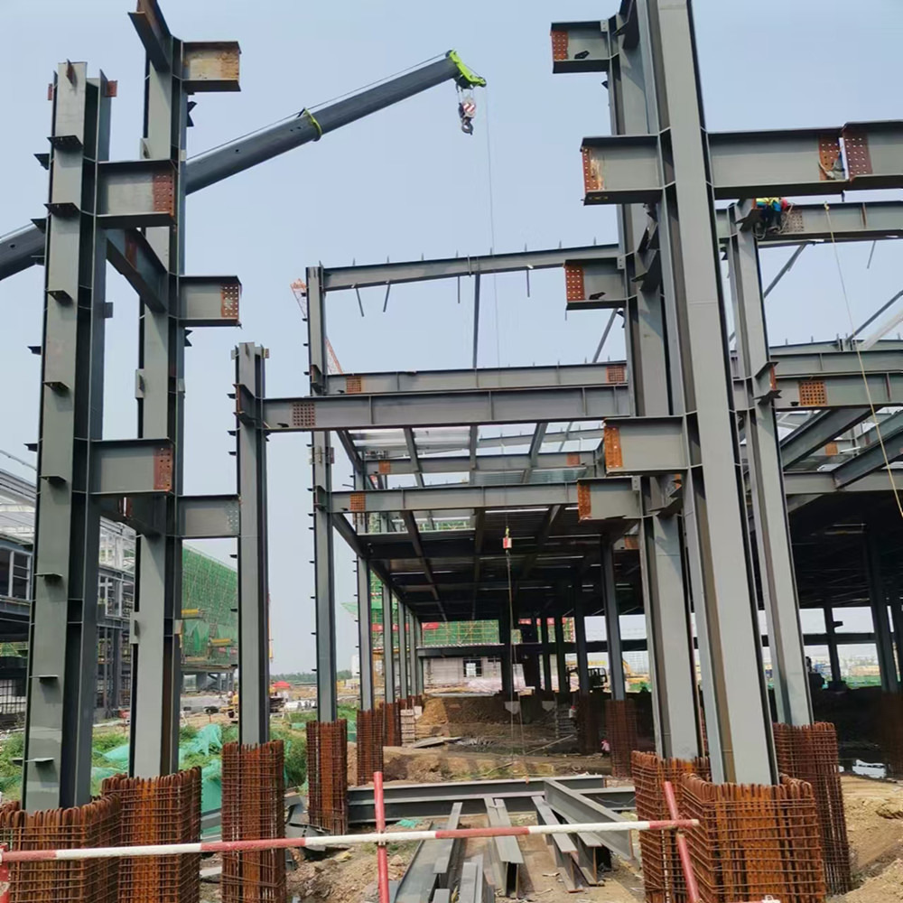 Anti Corrosion Prefabricated Steel Frame Building Construction Auto CAD Drawing Design