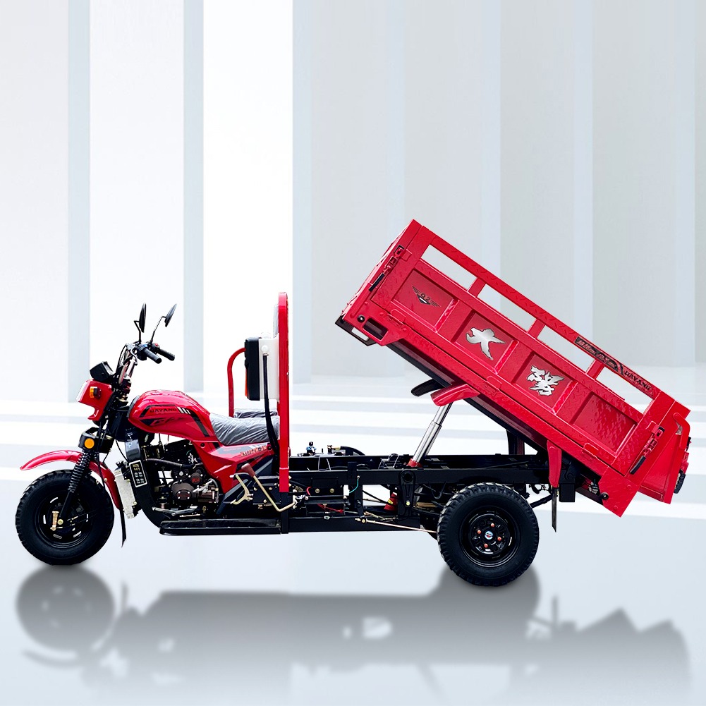Heavy Ghana Gas 1000kg Cargo Tricycle with 5.0-12 Tire Size and 2*1.4m Cargo Box Size