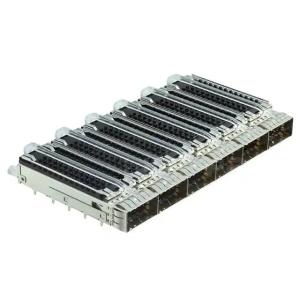  TE 2-2170708-5 ZQSFP+ Cage Ganged (1x6) With Heat Sink Connector EMI Springs Included Lightpipe Manufactures