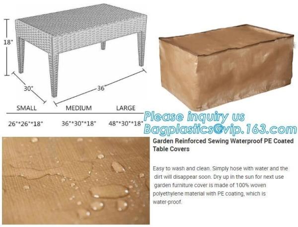 woven cover 105x500cm, garden reinforced sewing waterproof pe coated table