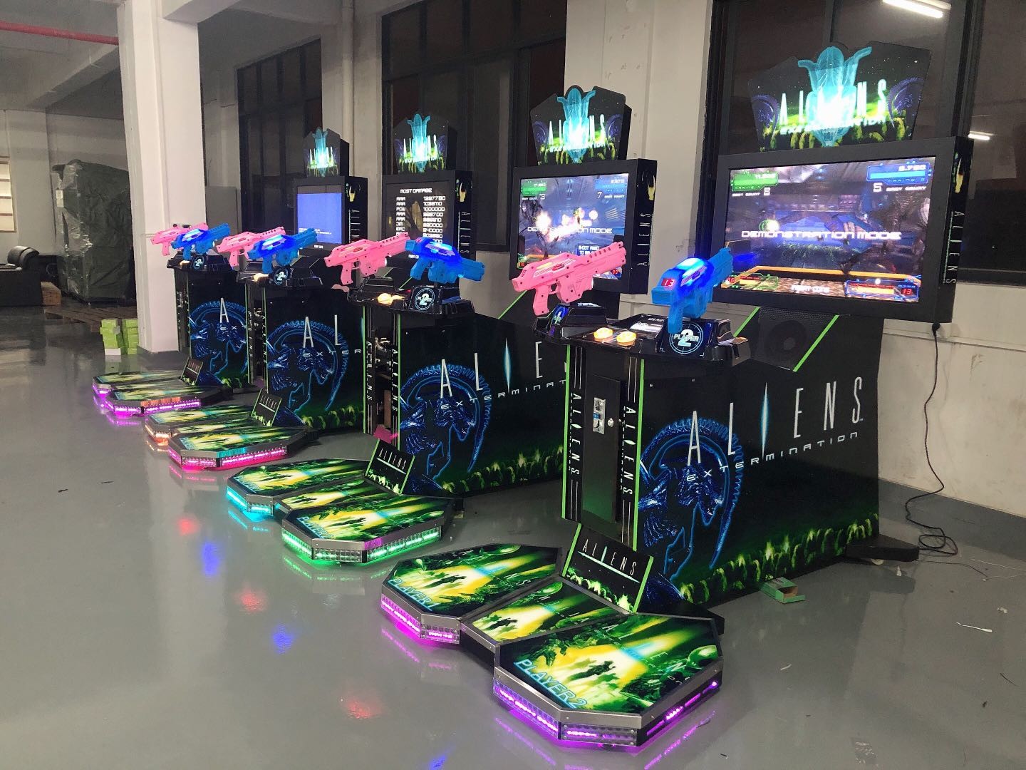 Playfun Arcade video shooting game Alien Simulator game machine shooting