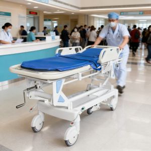 China Multi-Function Manual Lift Stretcher Bed for ICU and ER on sale
