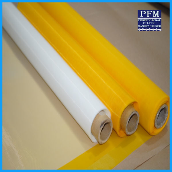 102" Width White Polyester Printing Mesh With 100% Monofilament , High Tension