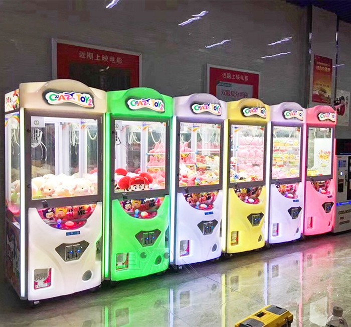 Amusement Park Coin Operated Crazy Toy 2 Doll Claw Machine Crane Machine
