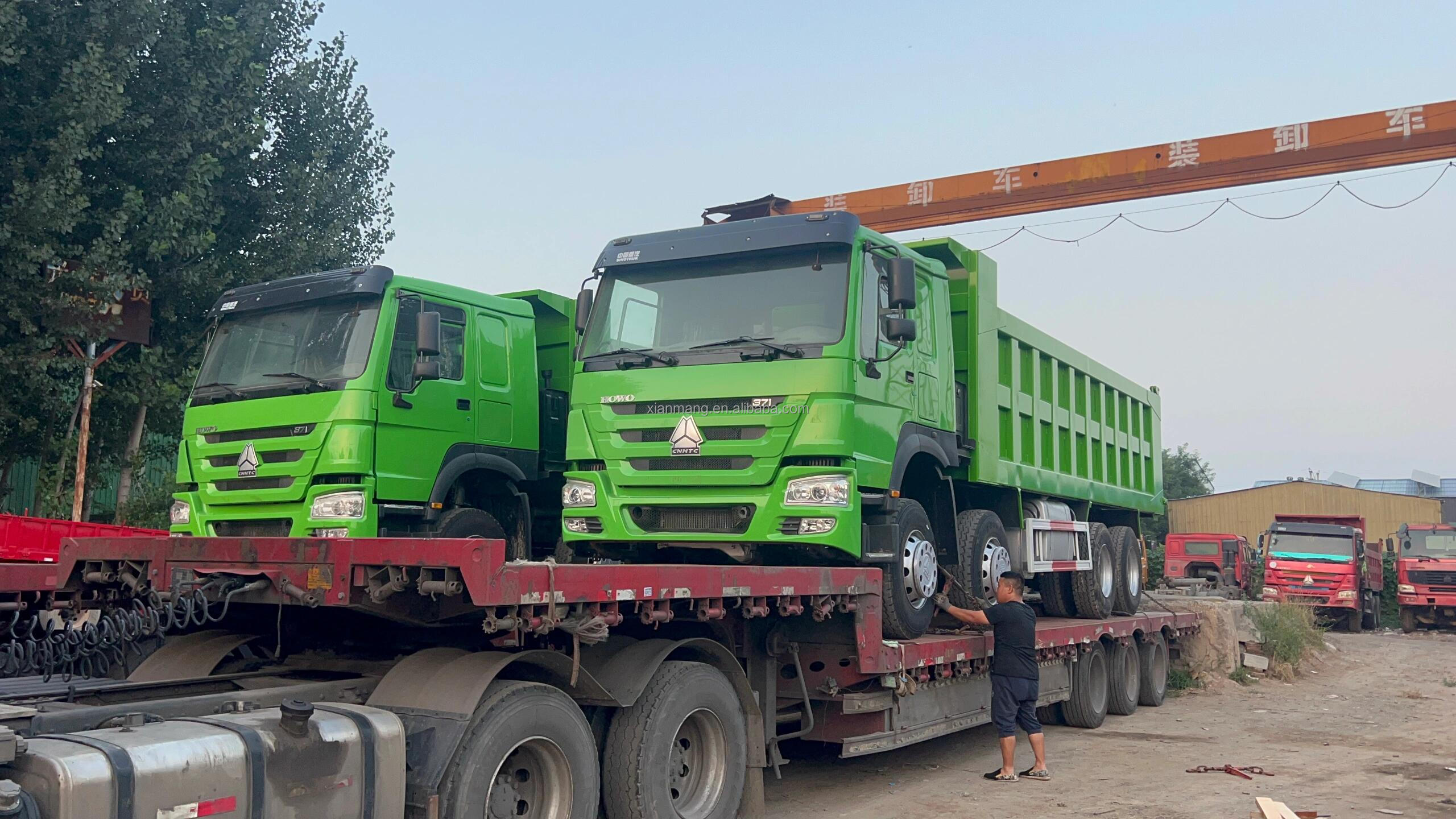 Second Hand 6x4 8x4 Howo 12 Wheeler Dump Truck 375 Tipper Truck For Highway Transportation