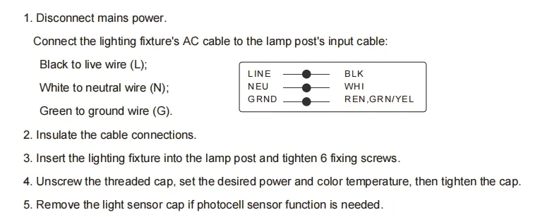 16+ Years Factory Tunable Anti-Shok IP65 48/64/80W Waterproof 130lm/W Fairy Lawn Courtyard Landscape Park Yard Pathyway Street Post Top LED Garden Light