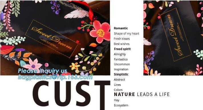 Flower carrier bag with different color customized pot plants kraft paper bag with handle,stamping logo fancy paper flow