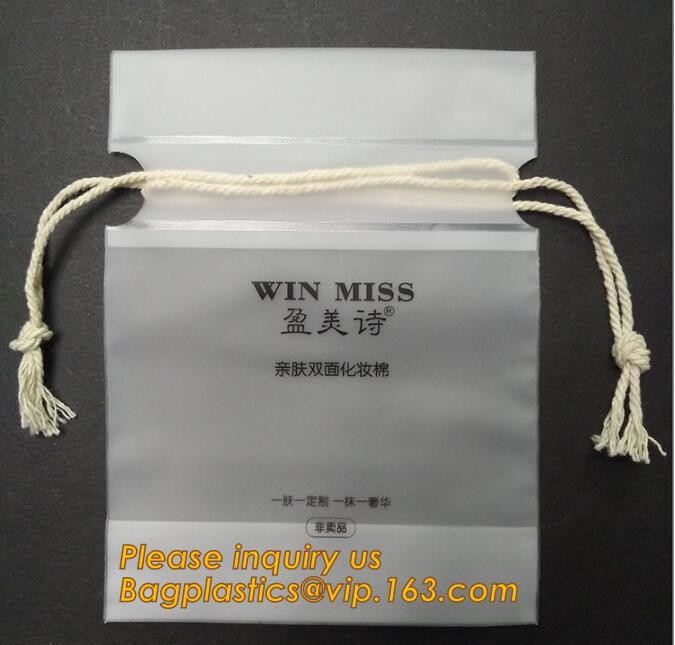 Plastic Bag OEM Custom PVC Loop Handle Image Printed Plastic Shopping Bag,Promotional Clear Waterproof Plastic Cosmetic