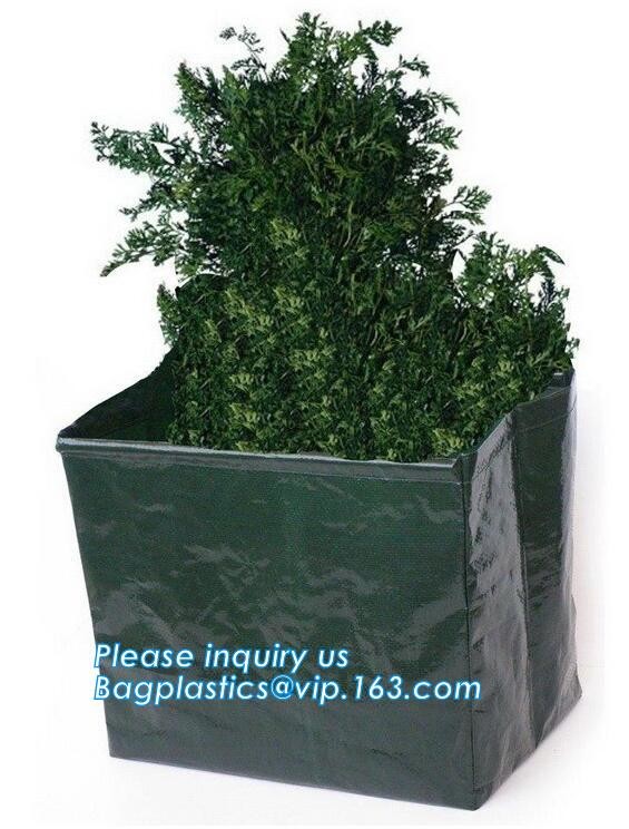 4 Pockets Permeable Non-woven fabric 26x65cmx1mm Vertical Wall Planting Bag for flower vegetable lettuce ferns, bagease