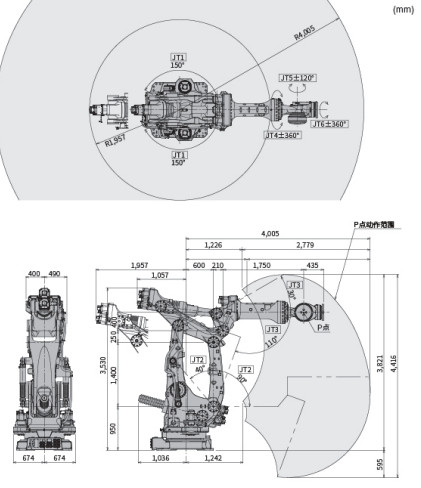 MG15HL Kawasaki Remote Control Robot Arm Use For Fitting，Handling，Welding