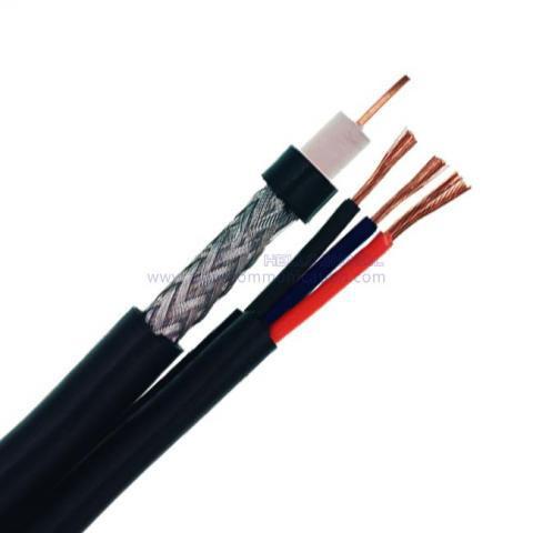 40% 3X26 AWG CCTV Cable RG59+2C Cctv Coaxial Cable For Voice Communication BC