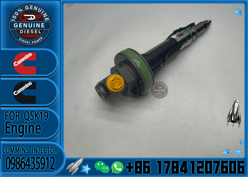 Diesel Fuel Injector F00BJ10006 0986435912 FO0BJ60578 FOOBJ60783 1000019903 For Cummins QSK19 QSK38 QSK50 QSK60 Engine