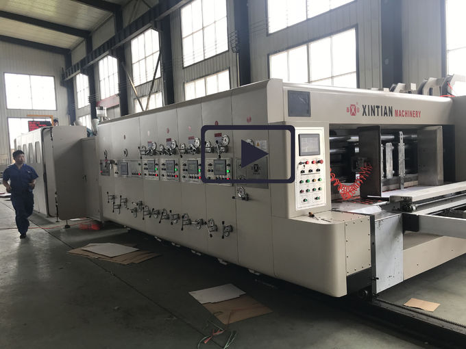 Fully Automatic Carton Making Machine , 380v Electrical Corrugated Box Machine
